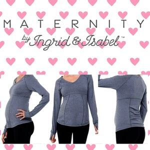 Ingrid & Isabel BeMaternity Ruched Active Top
